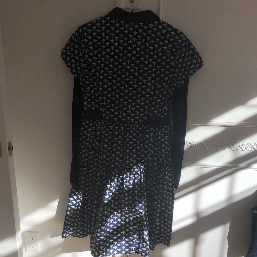 Diane von Furstenberg navy cotton dress - Picture 2 of 3